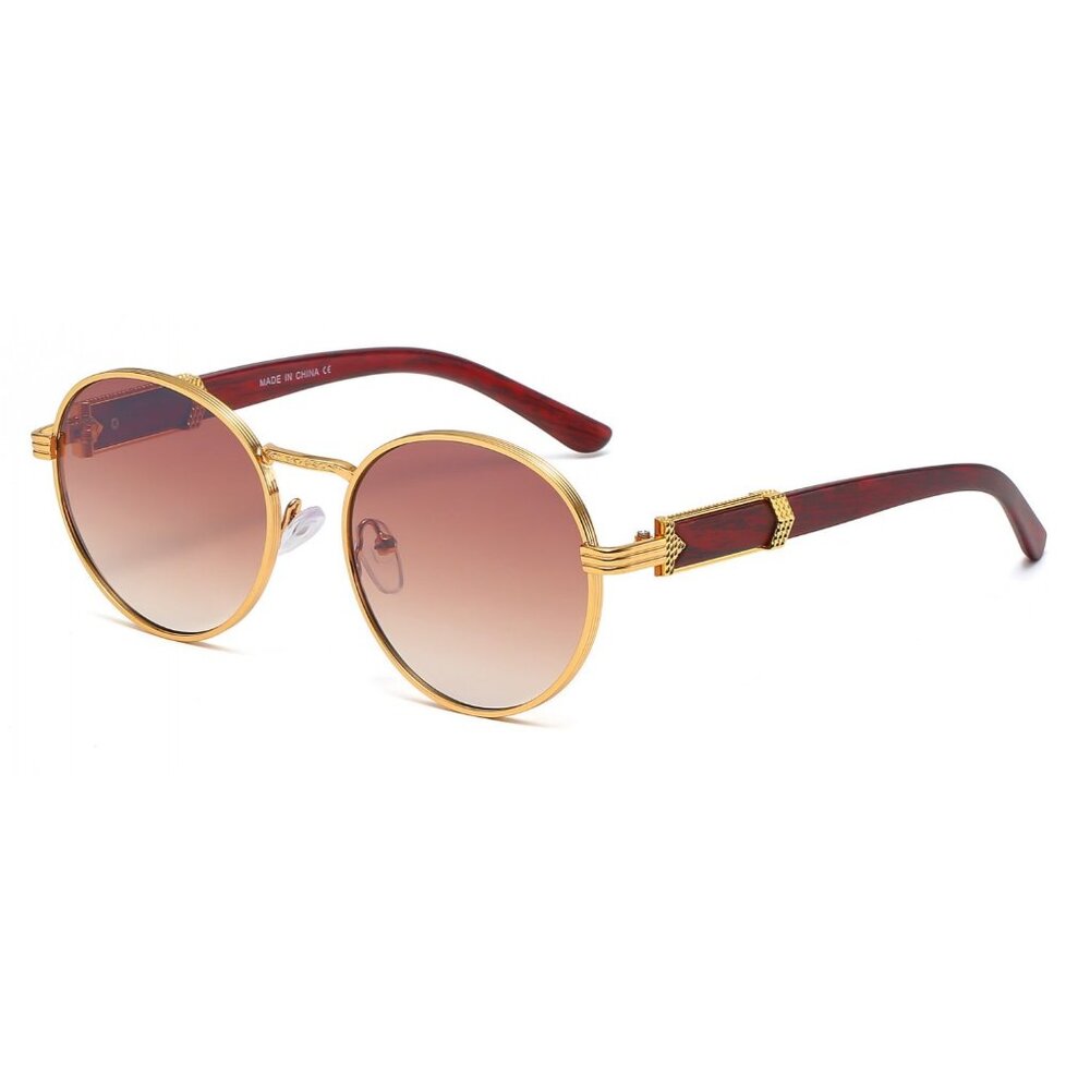 Men Sunglasses Brown Lens Hip Hop Shades Buffs‎ Woody Migos Quevo Lentes Gafas